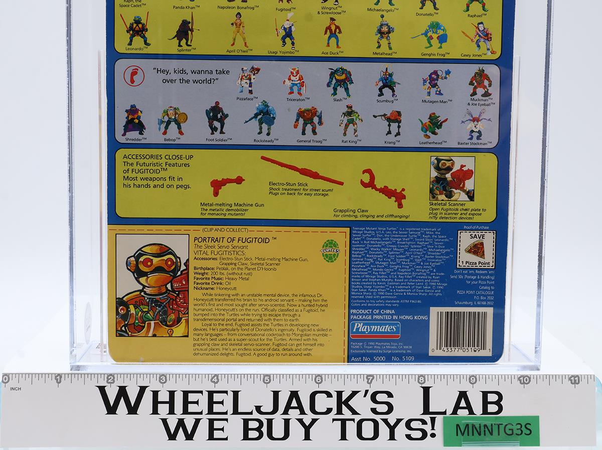 Fugitoid CAS GRADED 75 75/80/75 TMNT 44-Back 1991 Playmates NEW SEALED