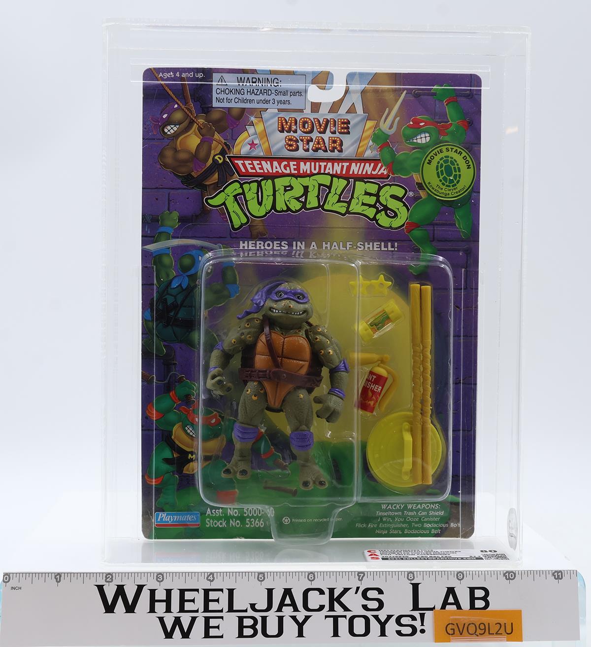 Movie Star Don CAS GRADED 80 80/80/90 TMNT 1994 Playmates Figure NEW SEALED