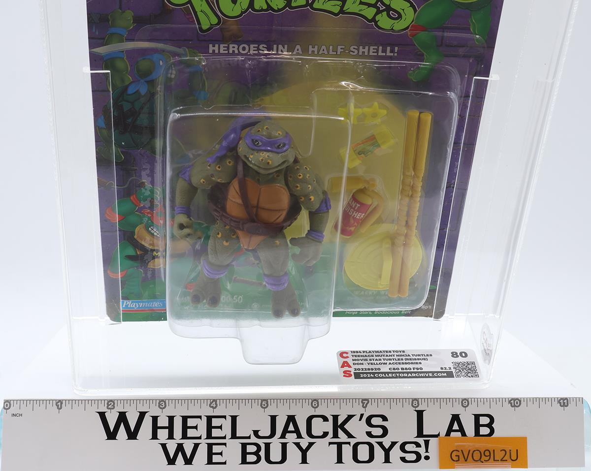 Movie Star Don CAS GRADED 80 80/80/90 TMNT 1994 Playmates Figure NEW SEALED