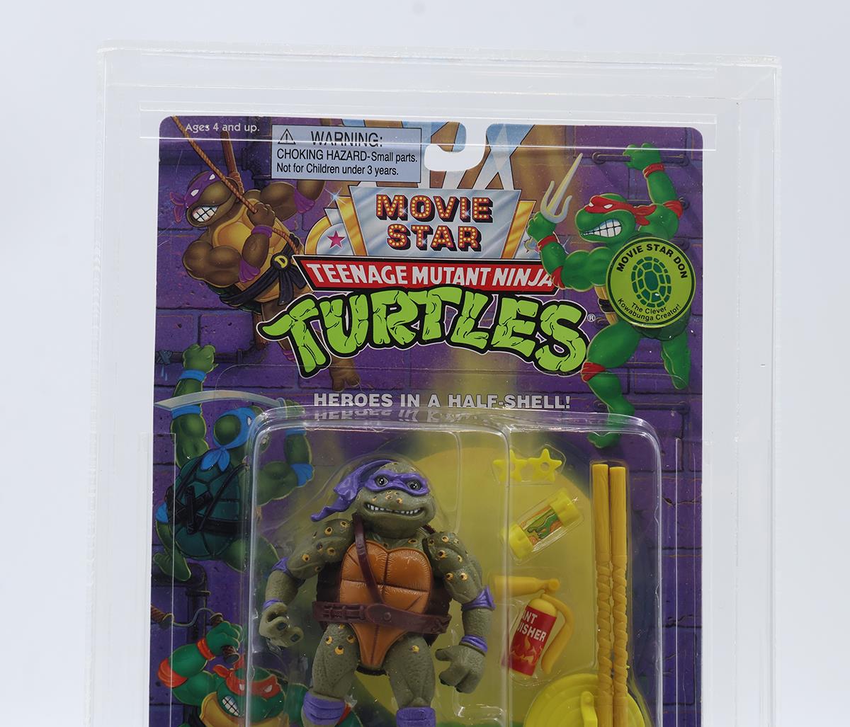 Movie Star Don CAS GRADED 80 80/80/90 TMNT 1994 Playmates Figure NEW SEALED