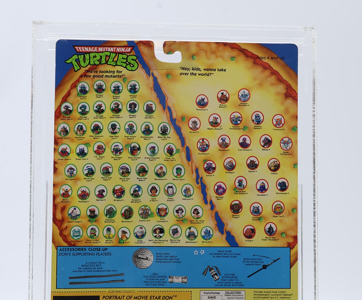 Movie Star Don CAS GRADED 80 80/80/90 TMNT 1994 Playmates Figure NEW SEALED