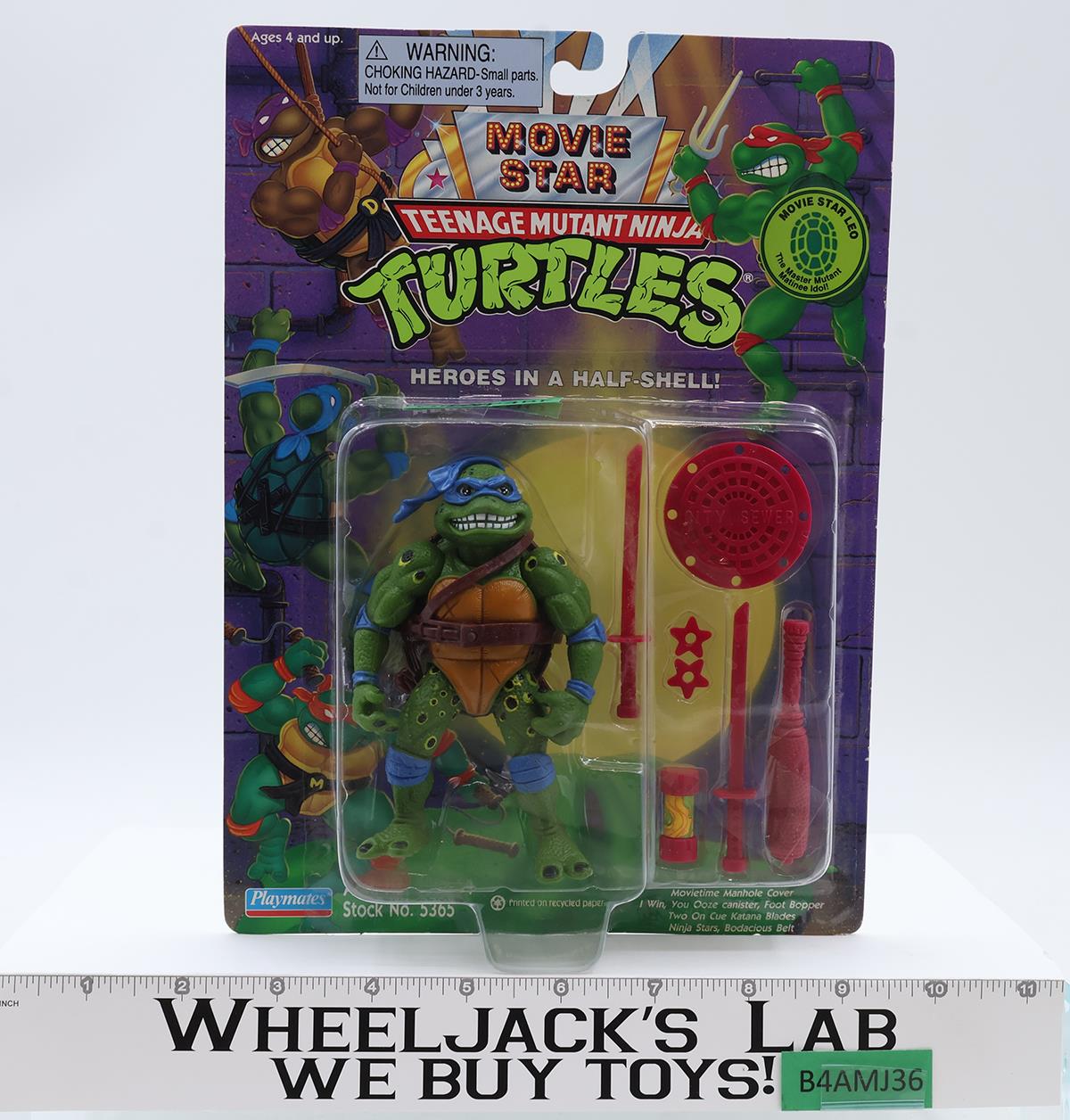 Movie Star Leo Teenage Mutant Ninja Turtles TMNT 1995 Playmates NEW SEALED