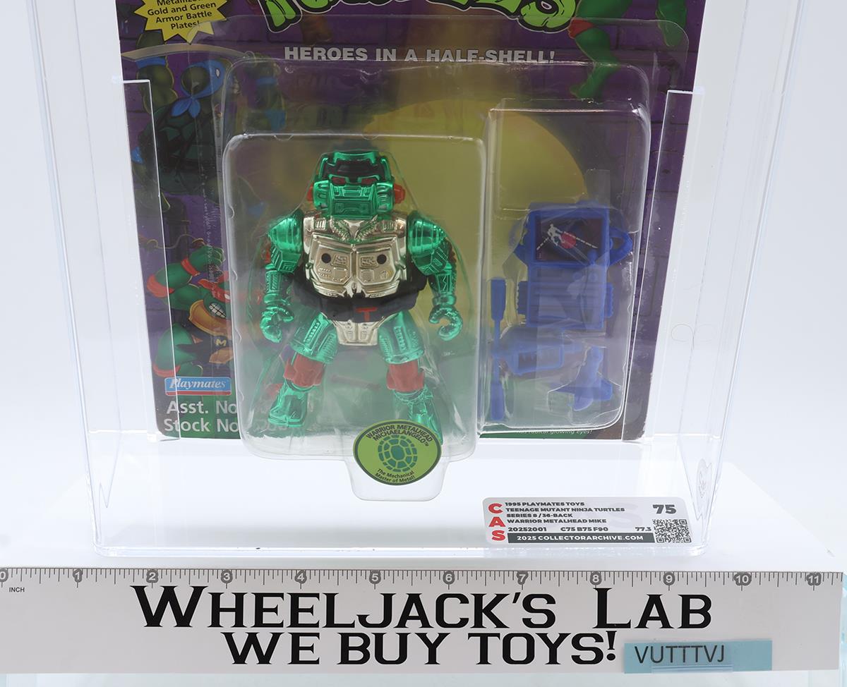 Warrior Metalhead Mike CAS GRADED 75 75/75/90 TMNT 36-Back 1995 Playmates NEW