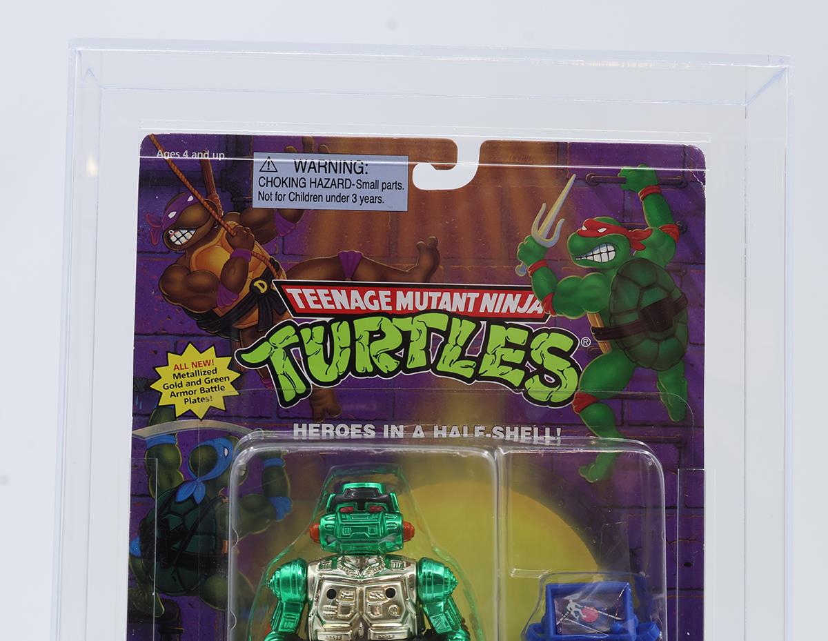 Warrior Metalhead Mike CAS GRADED 75 75/75/90 TMNT 36-Back 1995 Playmates NEW