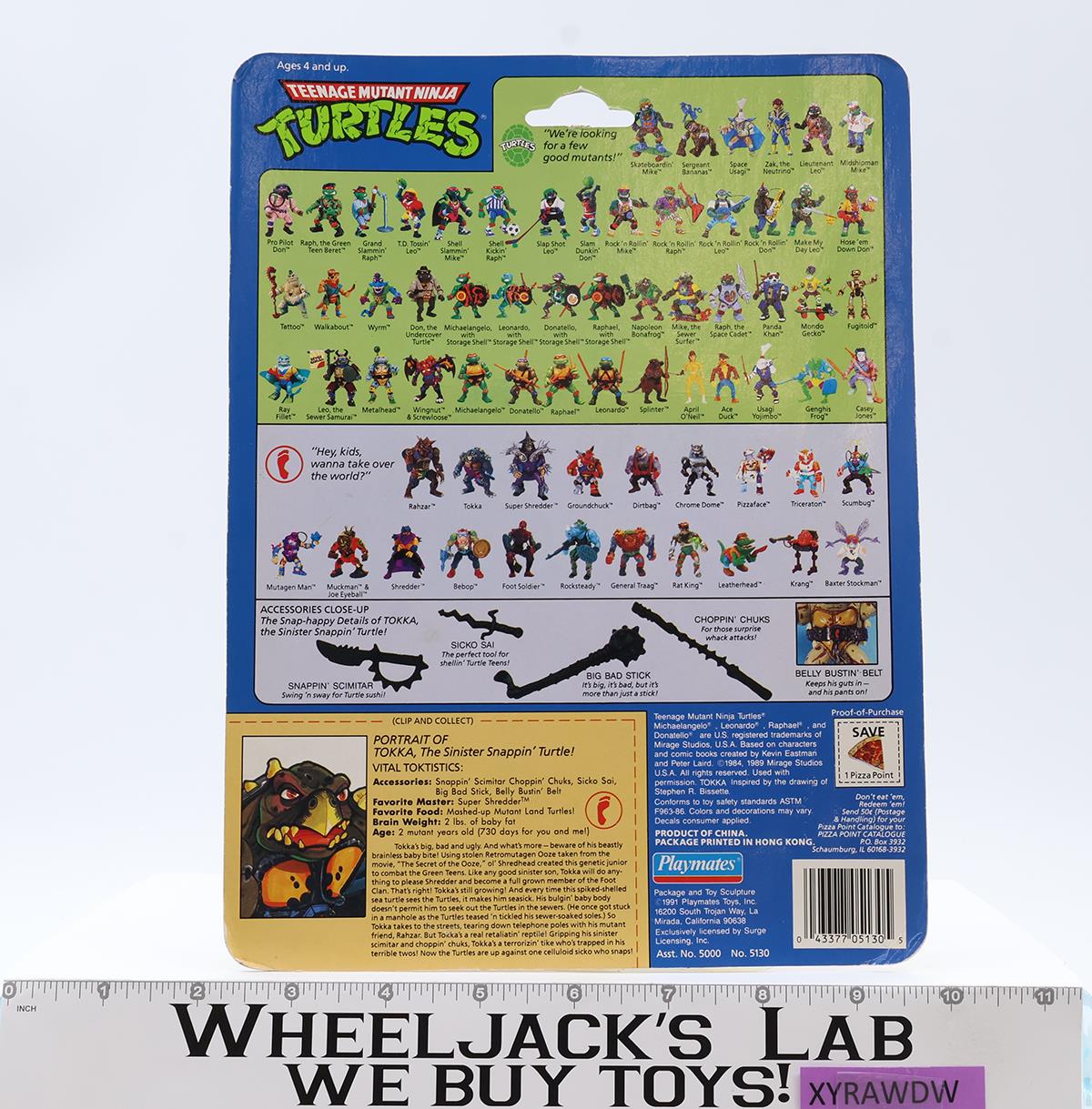 Tokka Teenage Mutant Ninja Turtles TMNT 1991 Playmates NEW MOSC SEALED