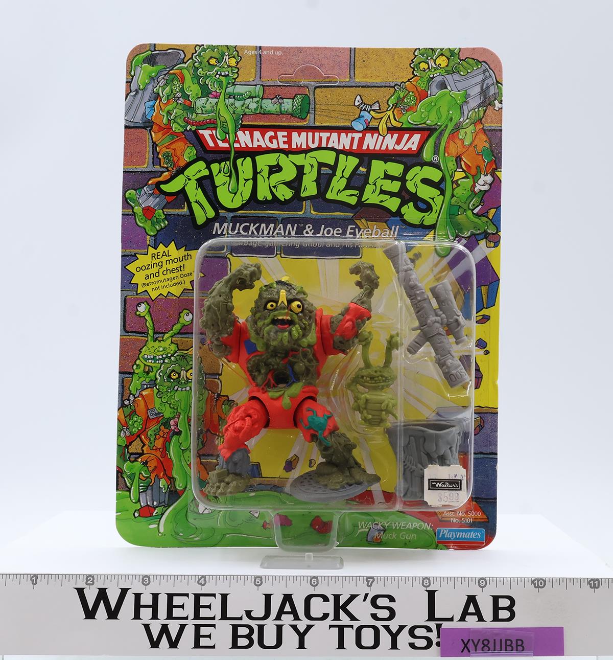 Muckman & Joe Eyeball Teenage Mutant Ninja Turtles TMNT 1990 NEW MOSC UNPUNCHED