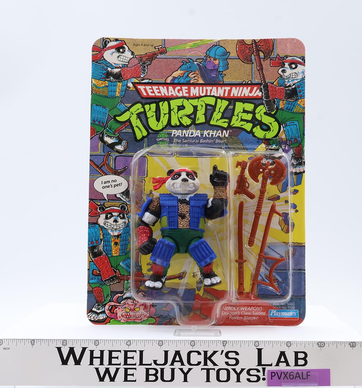 Panda Khan Teenage Mutant Ninja Turtles TMNT 1990 Playmates Figure NEW SEALED