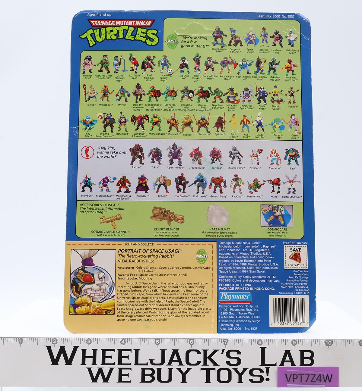 Space Usagi TMNT 1991 Playmates Vintage Figure NEW SEALED