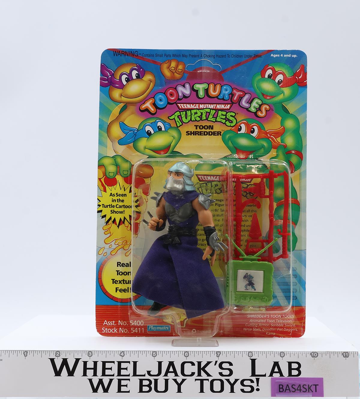 Toon Shredder Teenage Mutant Ninja Turtles TMNT 1992 Playmates MOSC UNPUNCHED