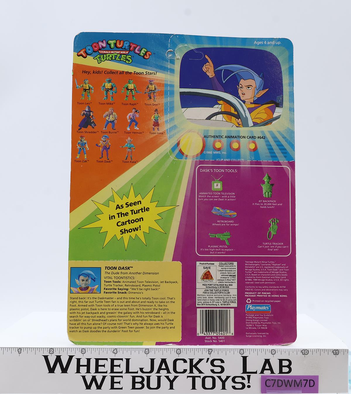 Toon Dask Teenage Mutant Ninja Turtles TMNT 1992 Playmates Figure NEW SEALED