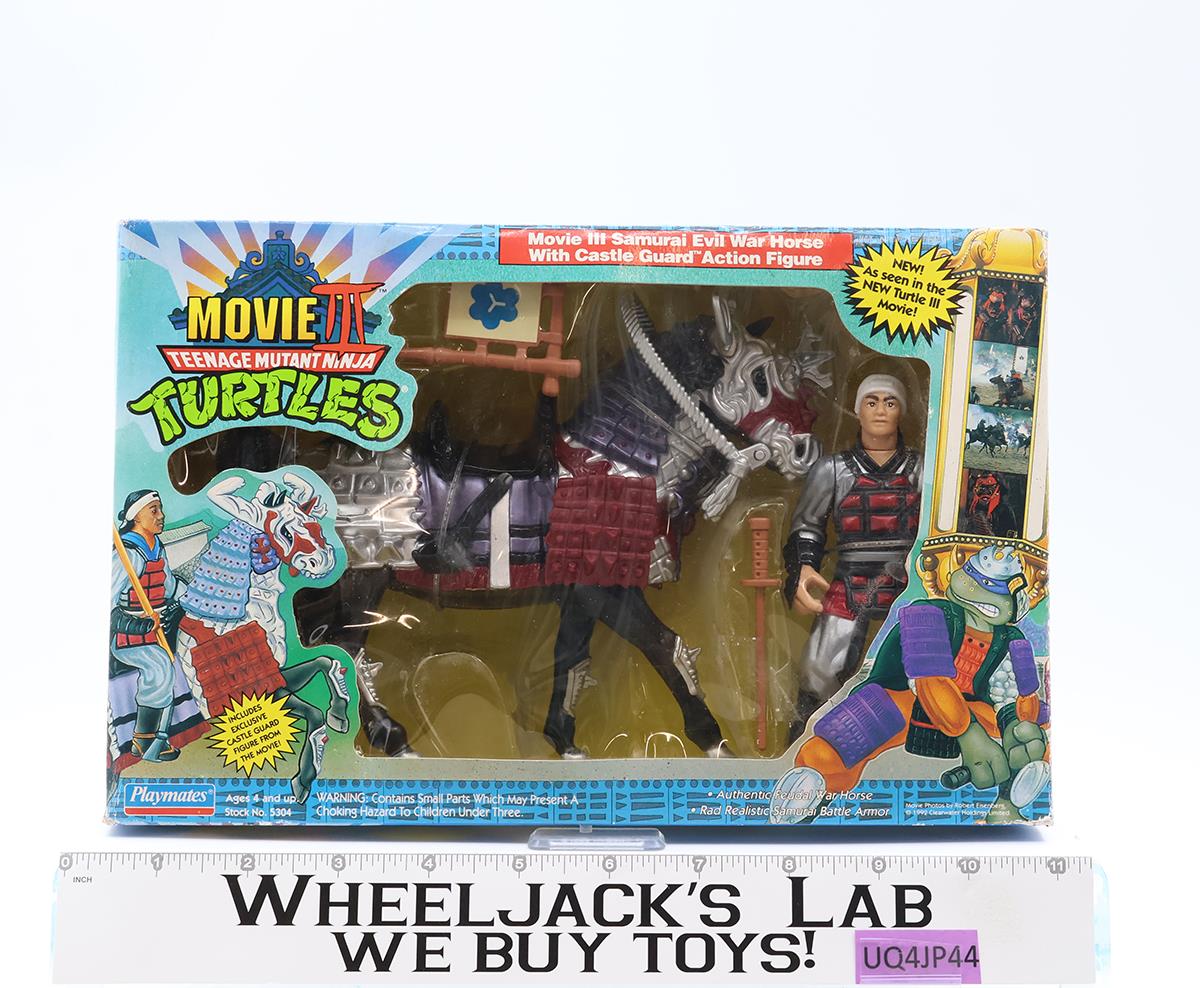 Evil War Horse W/ Castle Guard Movie III TMNT 1992 Playmates Figure Vehicle MISB