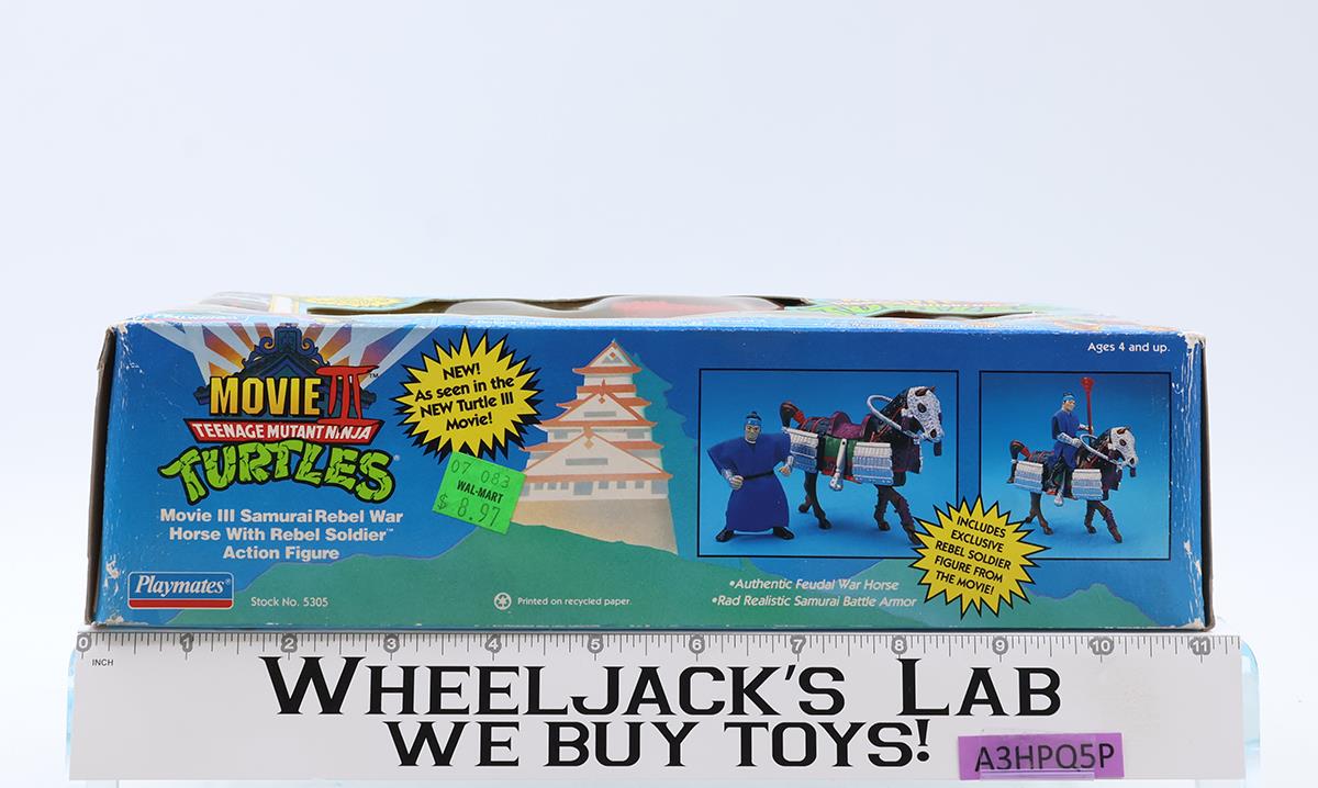 Evil War Horse W/ Castle Guard Movie III TMNT 1992 Playmates Figure Vehicle MISB