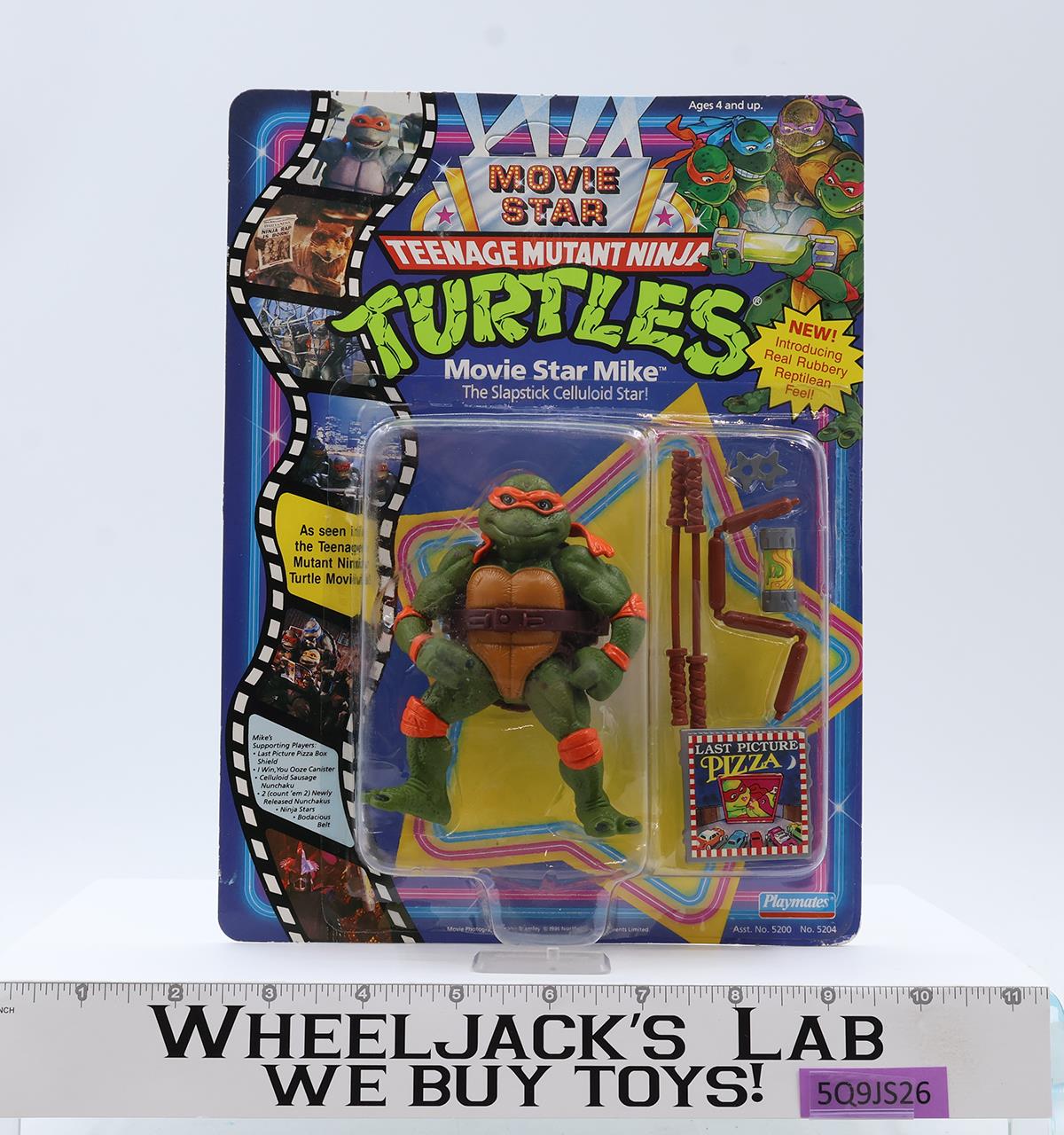 Movie Star Mike Teenage Mutant Ninja Turtles TMNT 1991 Playmates NEW SEALED