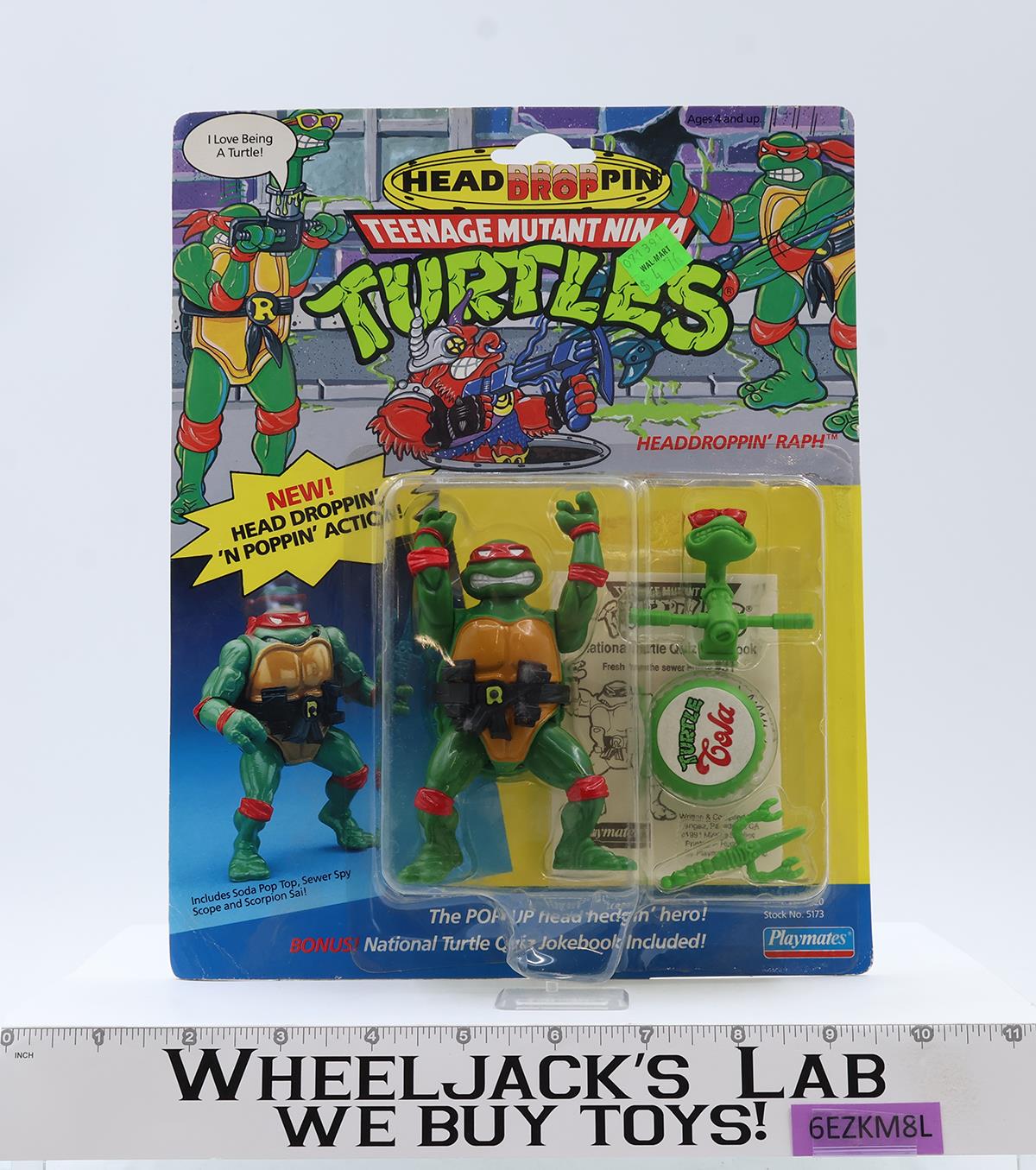 Head Droppin' Raph Teenage Mutant Ninja Turtle TMNT Playmates NEW MOSC SEALED