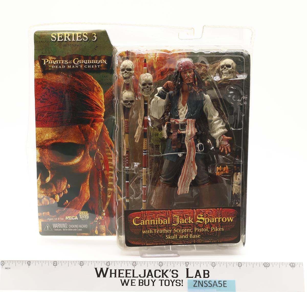 Cannibal Jack Sparrow Pirates of the Caribbean NECA Action Figure NEW SEALED
