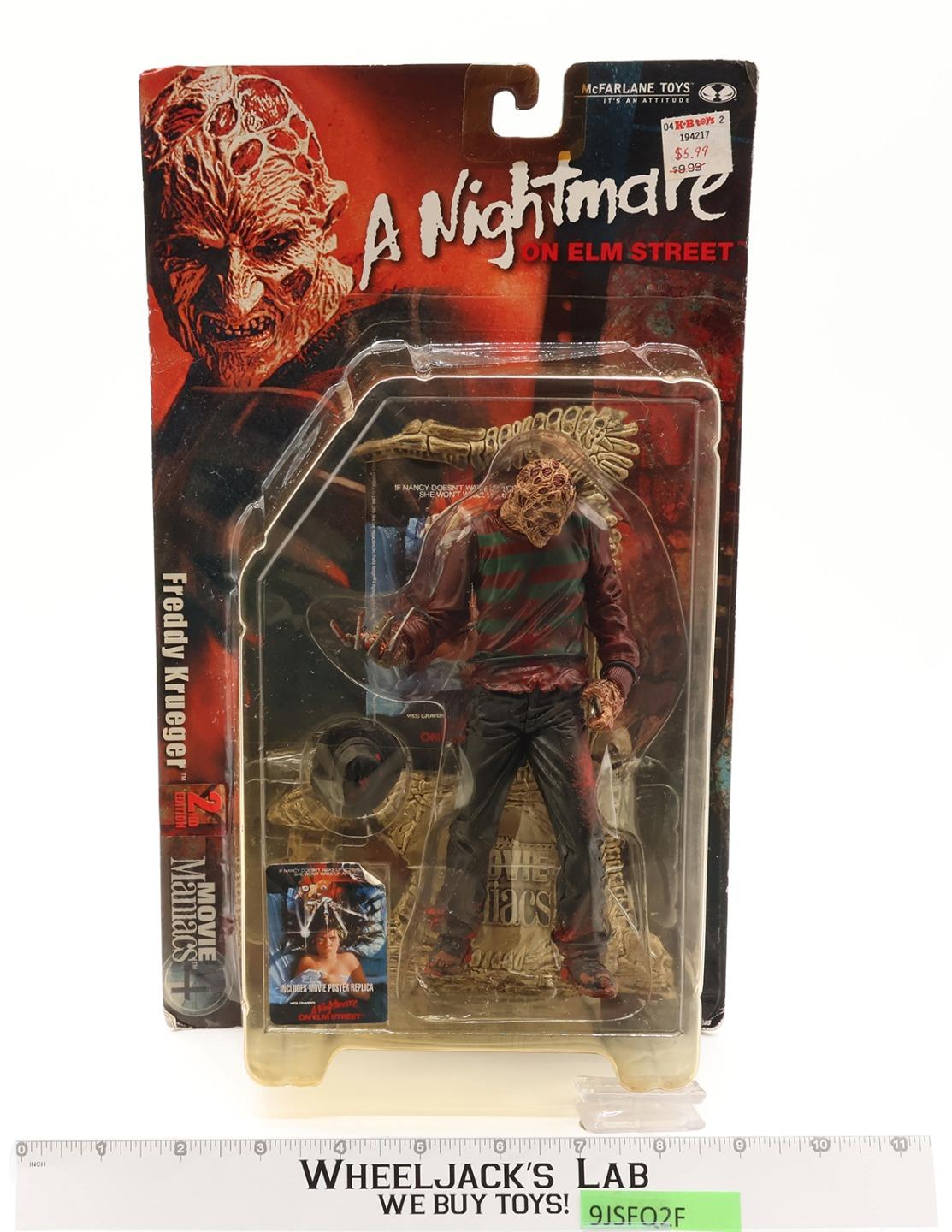 Freddy Krueger Nightmare on Elm Street Movie Maniacs McFarlane Figure NEW SEALED