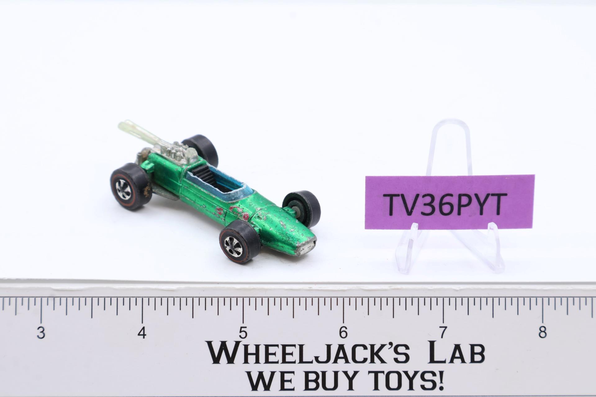 Brabham-Repco F-1 Green 1969 Redline Hot Wheels Mattel Vintage RL