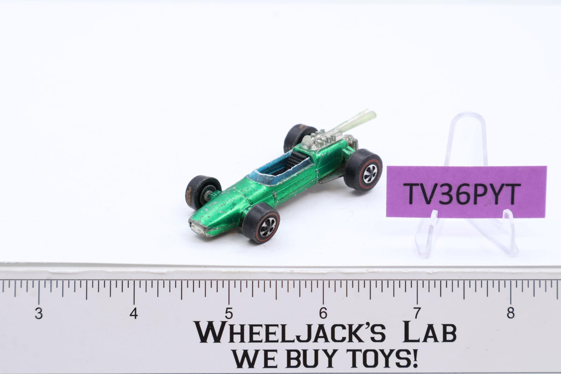 Brabham-Repco F-1 Green 1969 Redline Hot Wheels Mattel Vintage RL