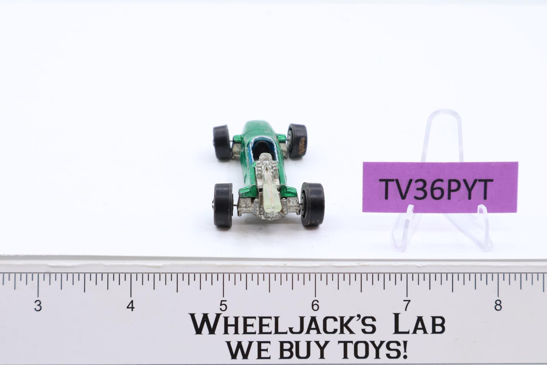 Brabham-Repco F-1 Green 1969 Redline Hot Wheels Mattel Vintage RL