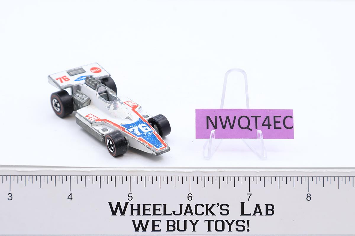 Formula 5000 White Flying Colors 1975 1976 Redline Hot Wheels Mattel Vtg RL HK