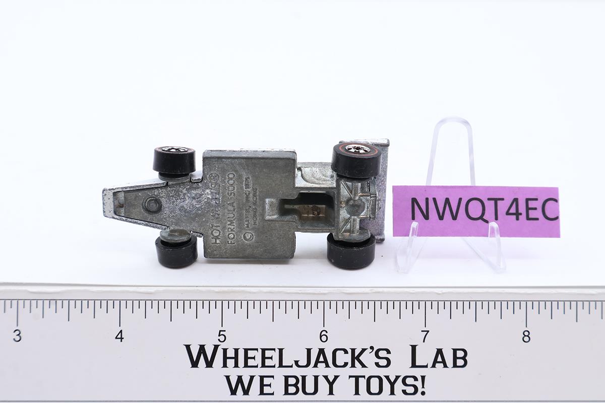 Formula 5000 White Flying Colors 1975 1976 Redline Hot Wheels Mattel Vtg RL HK