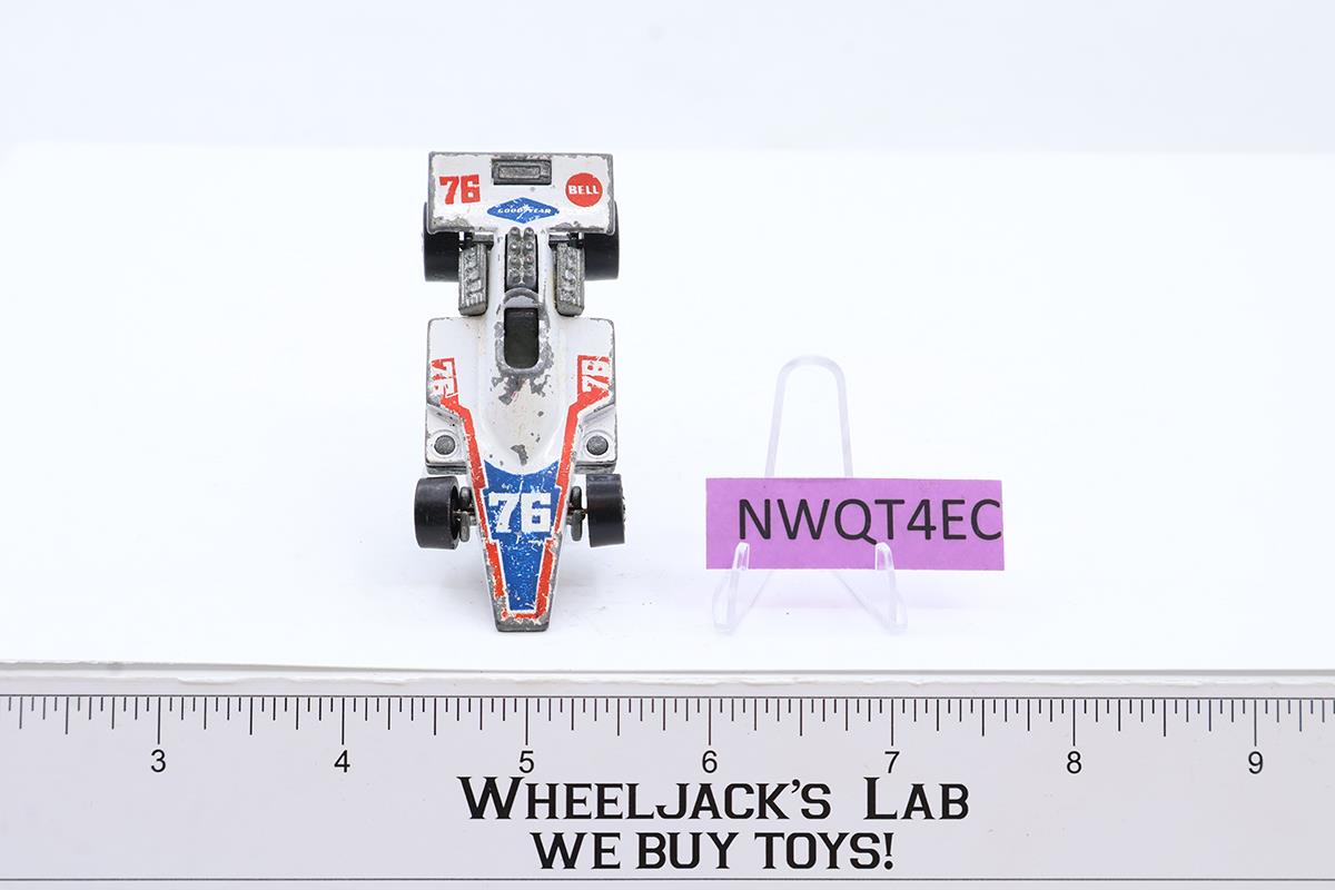 Formula 5000 White Flying Colors 1975 1976 Redline Hot Wheels Mattel Vtg RL HK
