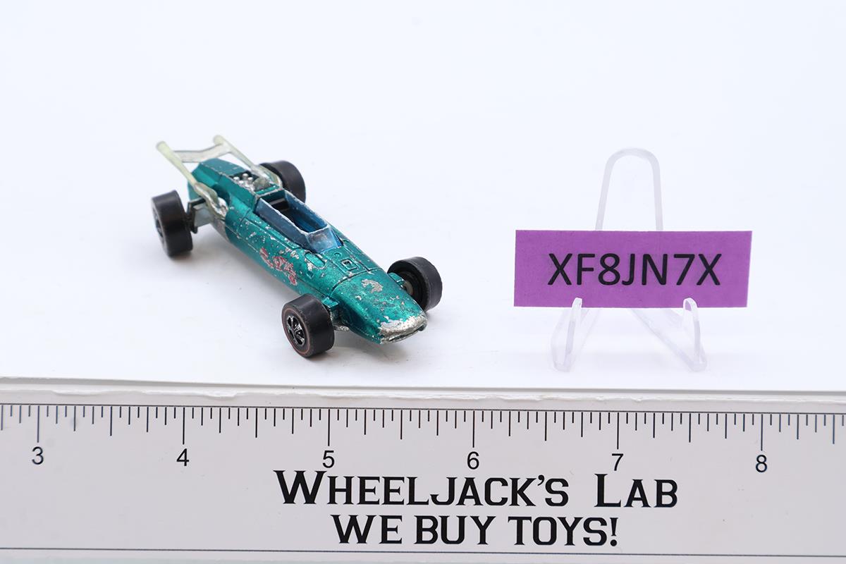 Indy Eagle Aqua Hot Wheels 1969 Redline Mattel Vintage RL