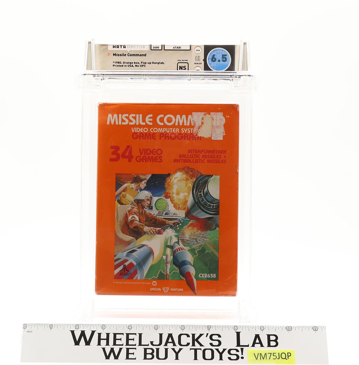 Missile Command WATA GRADED 6.5 Atari 2600 1980 Orange Box NEW SEALED