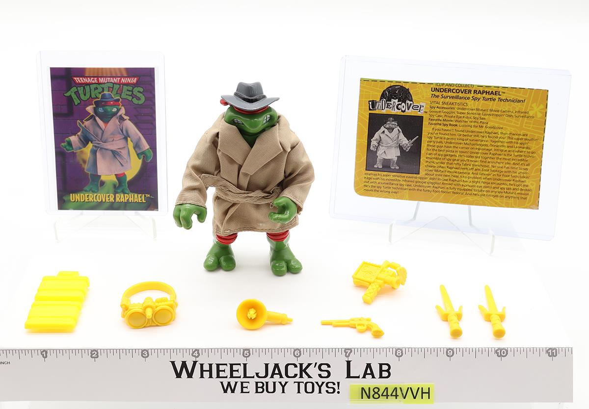 Undercover Raphael 100% Complete TMNT 1994 Playmates Action Figure