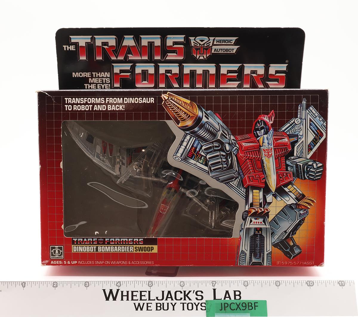 Swoop 100% Complete W/BOX & INSERT 1985 Vintage Hasbro G1 Transformers Figure