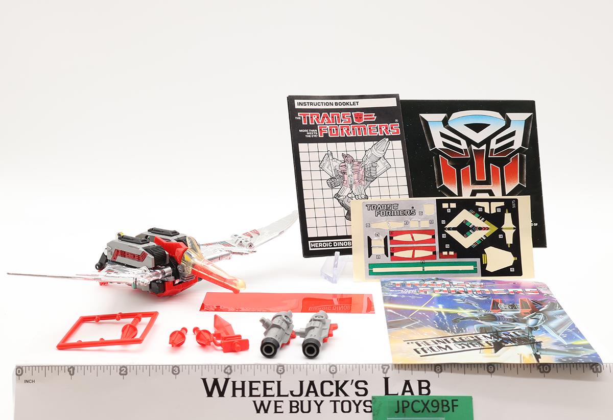 Swoop 100% Complete W/BOX & INSERT 1985 Vintage Hasbro G1 Transformers Figure