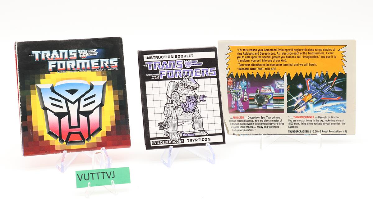 Trypticon 100% Complete W/Box & Insert 1986 VintageG1 Transformers Figure WORKS