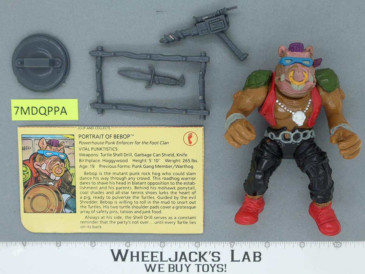Bebop SOFT HEAD 100% Complete Teenage Mutant Ninja Turtles TMNT 1988 Playmates