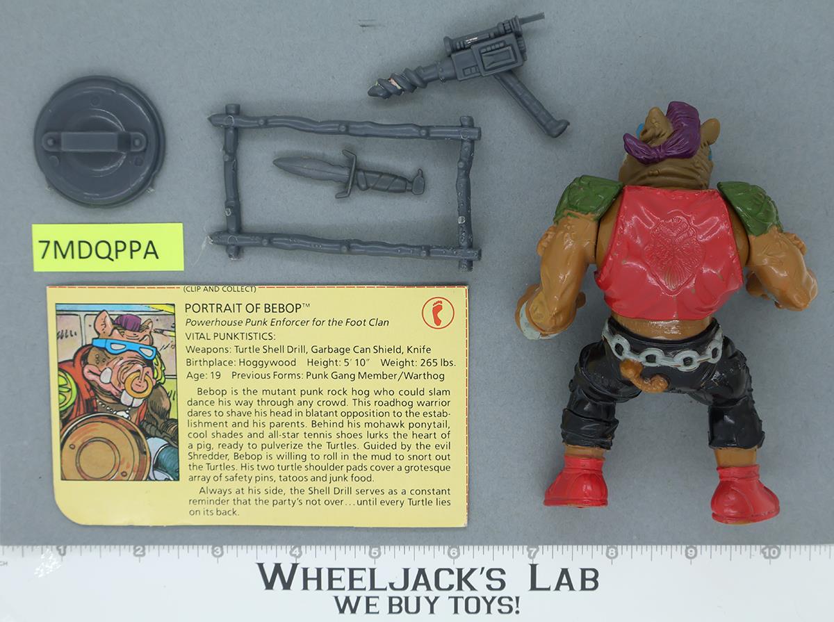 Bebop SOFT HEAD 100% Complete Teenage Mutant Ninja Turtles TMNT 1988 Playmates