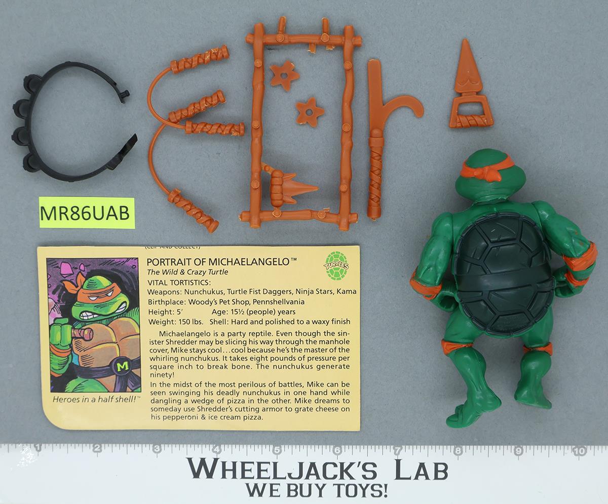 Michaelangelo SOFT HEAD Complete Teenage Mutant Ninja Turtles 1988 Playmates