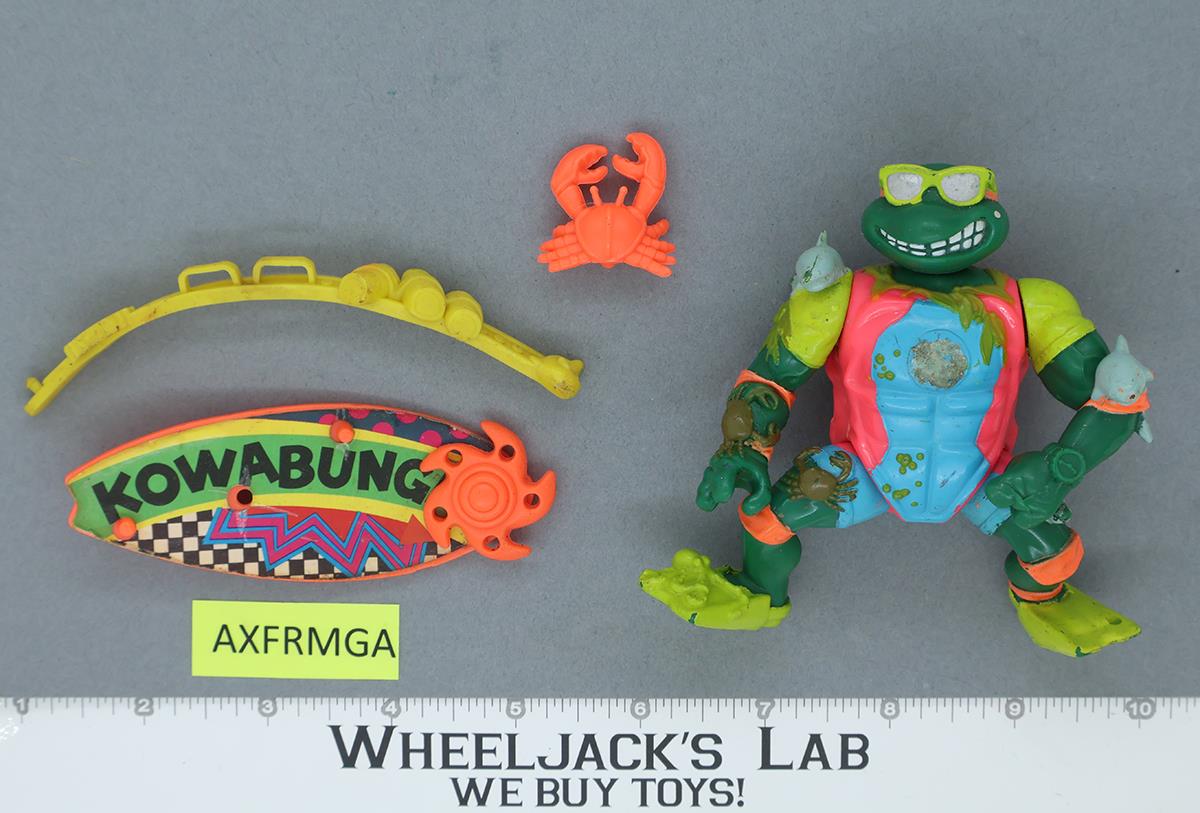 Sewer Surfer Mike 100% Complete Teenage Mutant Ninja Turtles TMNT Playmates 1990