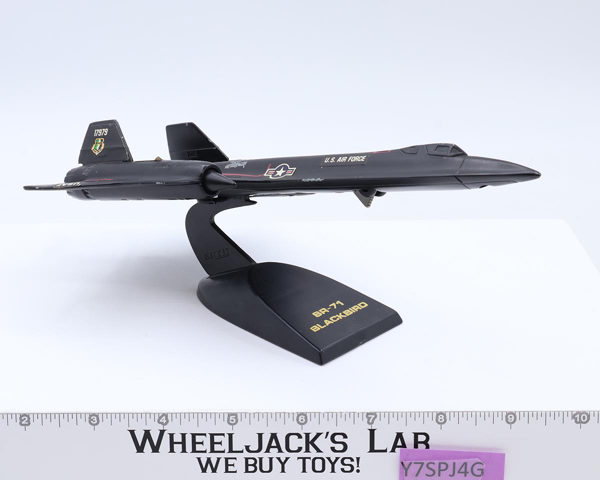 #1165 USAF SR-71 Blackbird Force One Die-Cast 1988 ERTL 10" Reconnaissance Plane