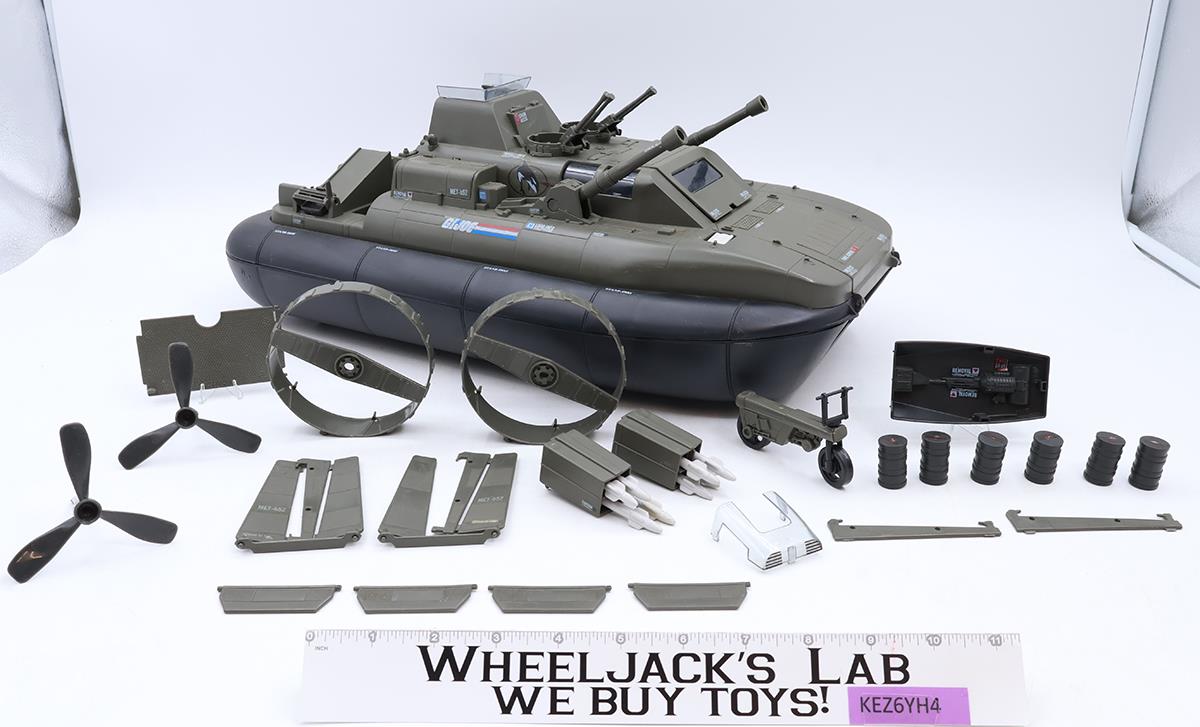 Killer W.H.A.L.E. Hovercraft 100% Complete GI Joe 1984 Hasbro Action Figure