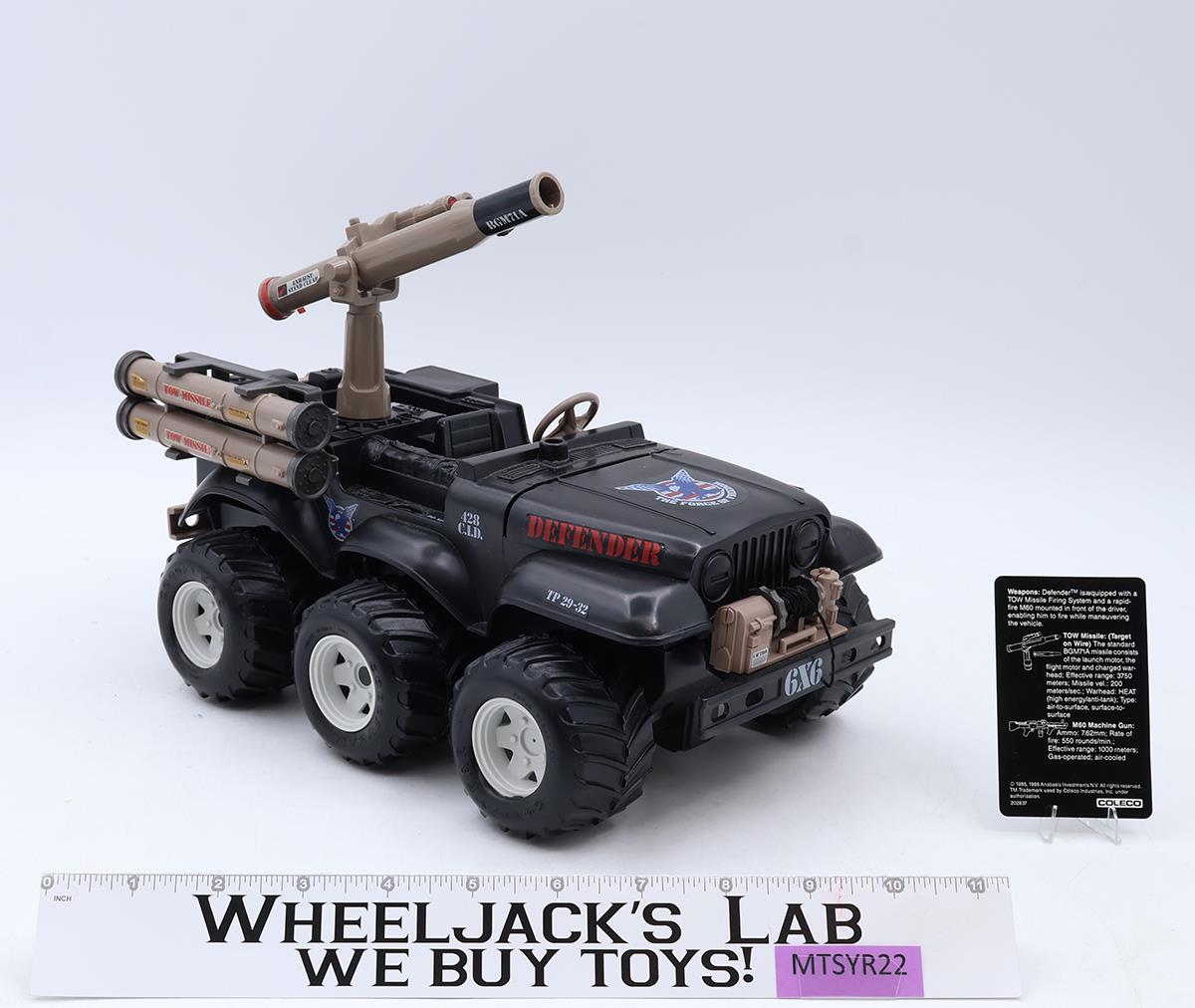 Defender 6x6 Jeep Assault Vehicle Complete Rambo 1985 Coleco Vintage Vehicle