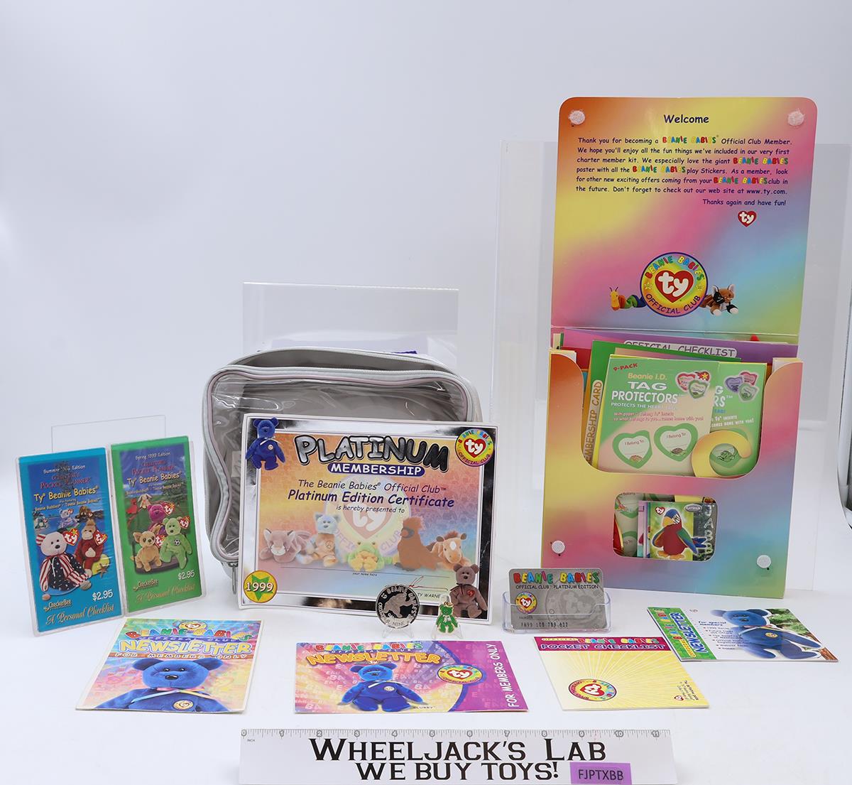 Beanie Babies Official Platinum Club Membership Kit + MORE 1990s TY Vintage
