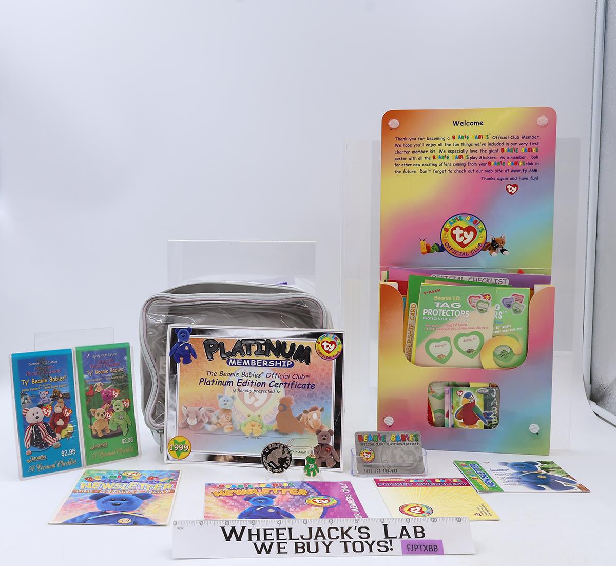 Beanie Babies Official Platinum Club Membership Kit + MORE 1990s TY Vintage