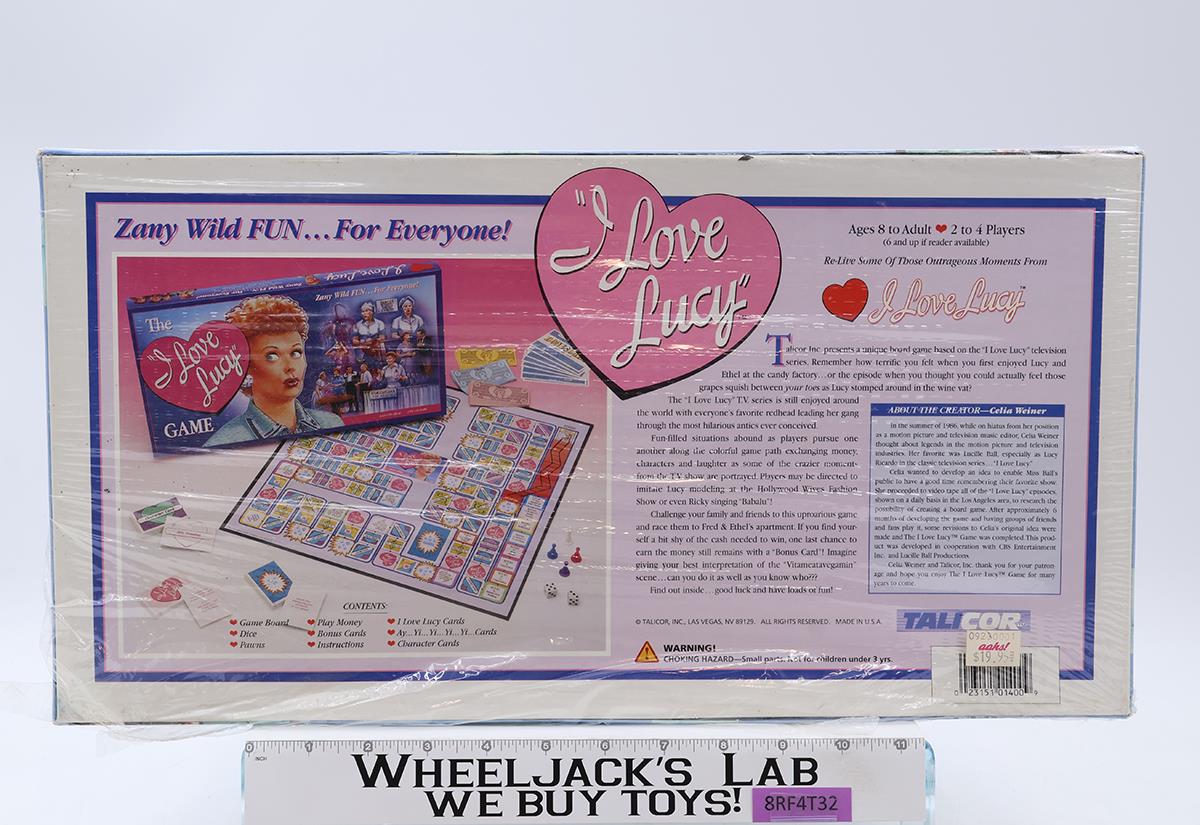 The I Love Lucy Game Zany Wild Fun Board Game 1990 Talicor Vintage NEW
