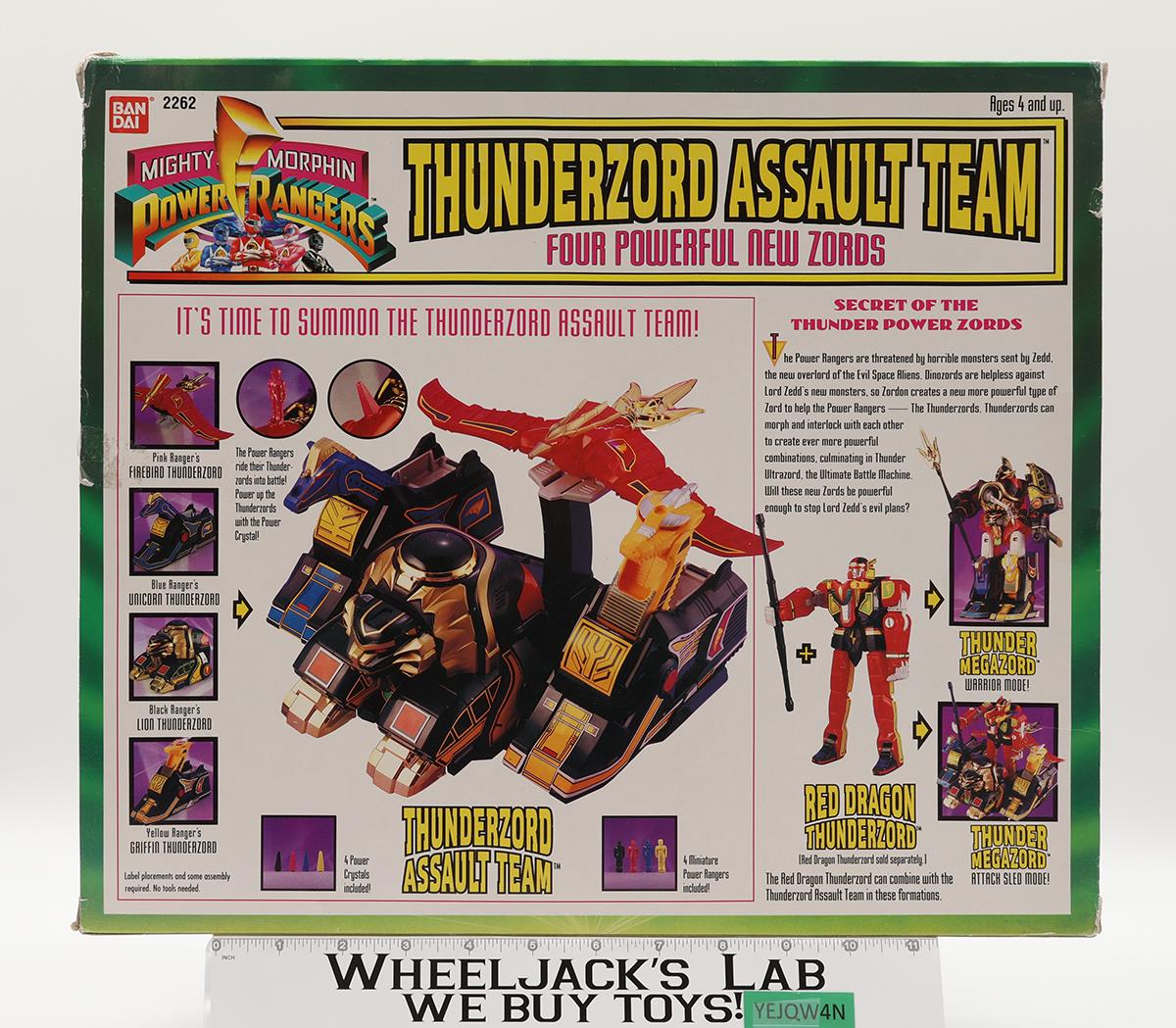 Thunderzord Assault Team Mighty Morphin Power Rangers 1994 Bandai Action Figure