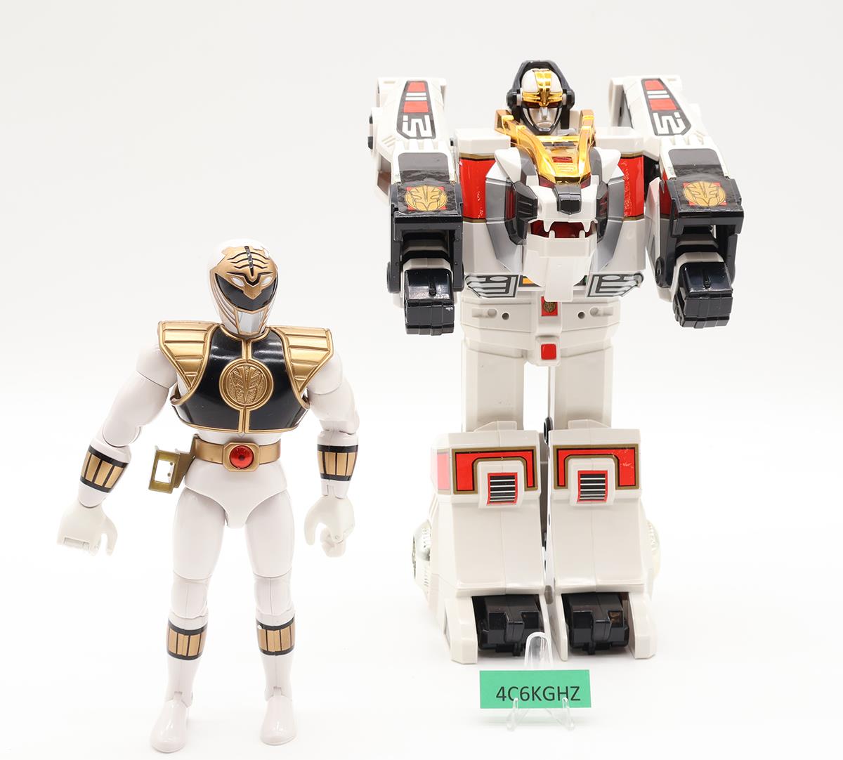 White Tigerzord 100% Complete W/ Box Power Rangers 1994 Bandai Action Figure