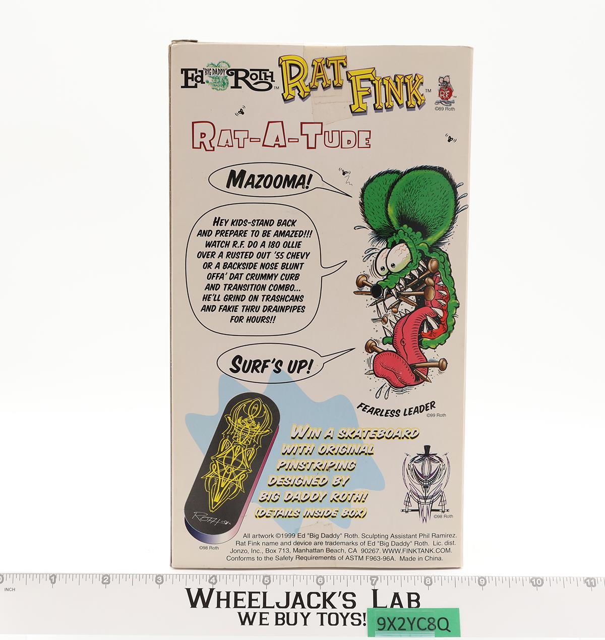 Rat Fink Skateboard Ed Big Daddy Roth Kustom Monster 1999 Jonzo NEW SEALED