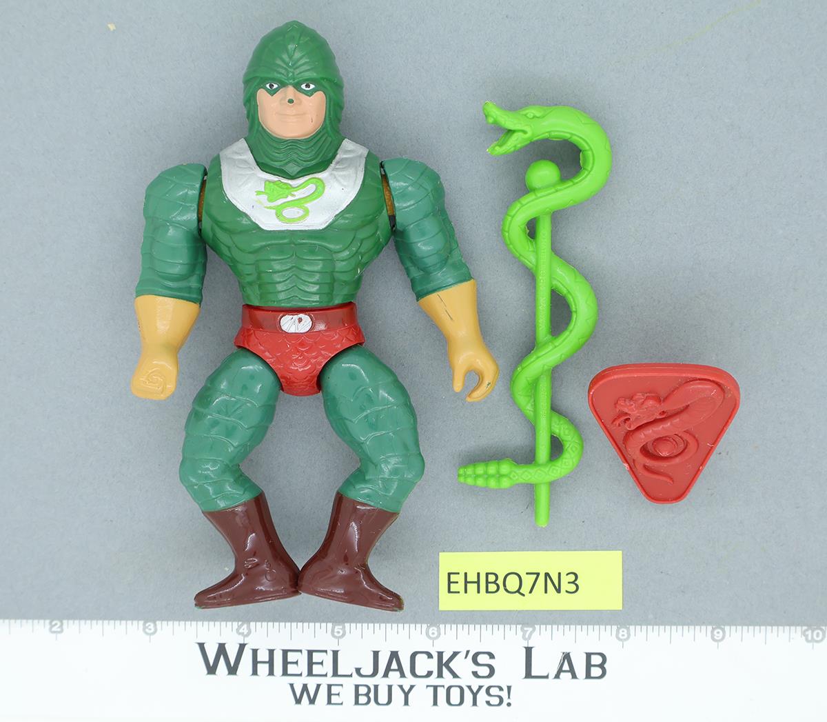 King Hiss 100% Complete He-Man Masters of the Universe MOTU 1986 Mattel Vintage