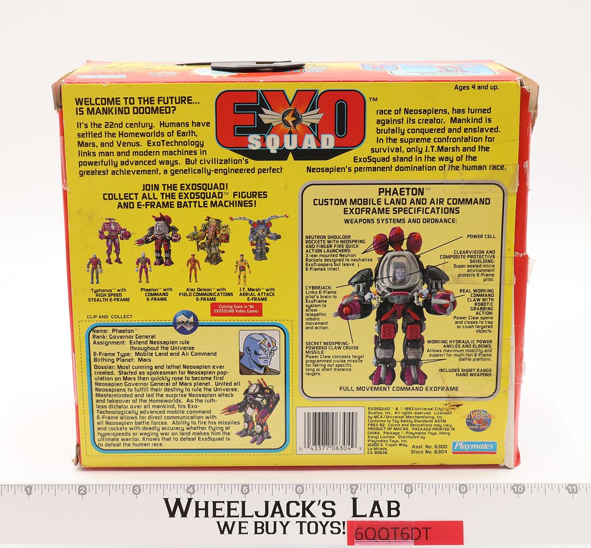 Phaeton W/Command E-Frame Exo Squad 1994 Playmates Action Figure NEW MIB