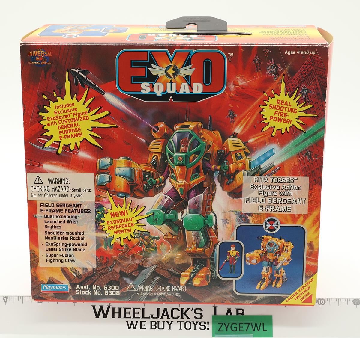 Rita Torres Field Sergeant E-Frame Exo Squad 1994 Playmates Figure NEW MIB