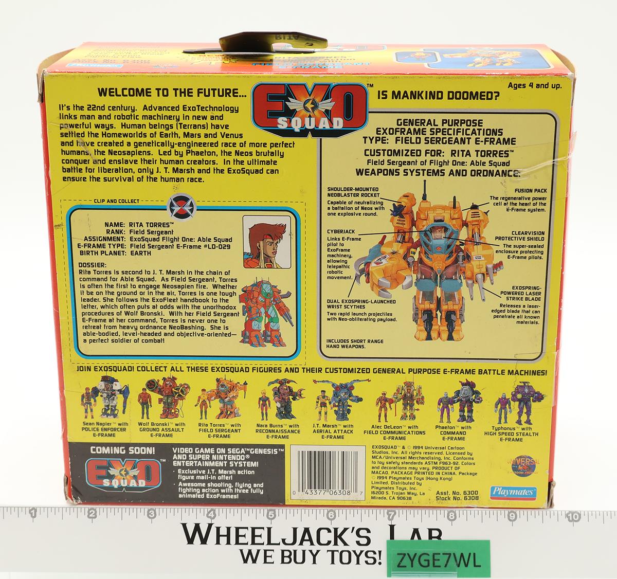 Rita Torres Field Sergeant E-Frame Exo Squad 1994 Playmates Figure NEW MIB