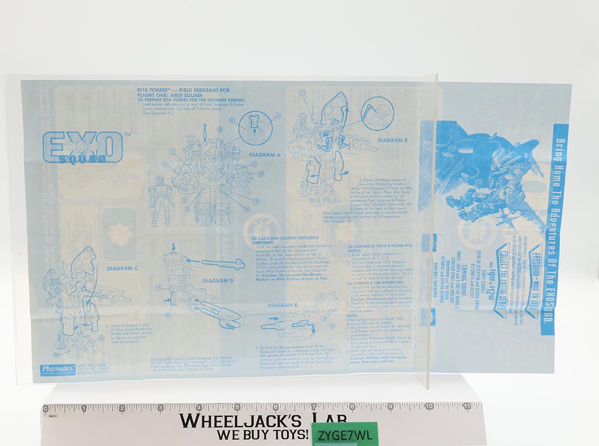 Rita Torres Field Sergeant E-Frame Exo Squad 1994 Playmates Figure NEW MIB